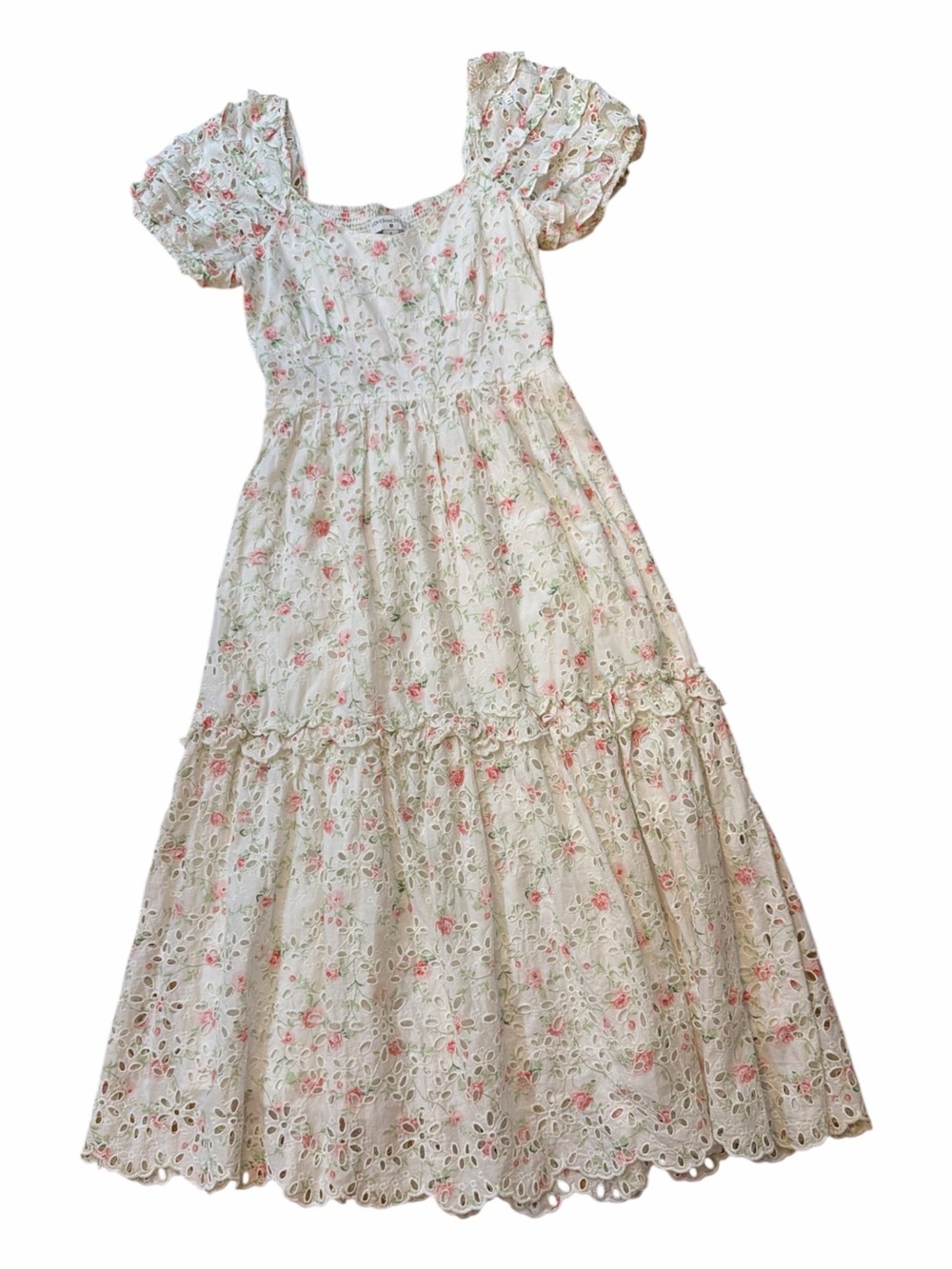 LoveShackFancy x Target Clementine Floral Eyelet Midi Dress